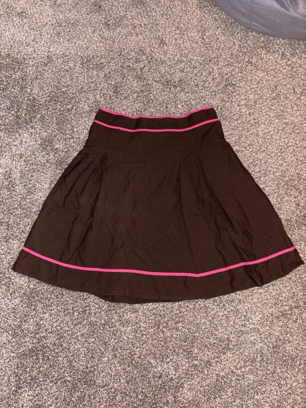 Y2K brown and pink mini skirt